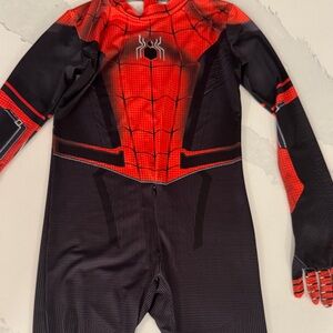 Kids Red and Black “Miles Morales”Spider Costume size boys 6-8